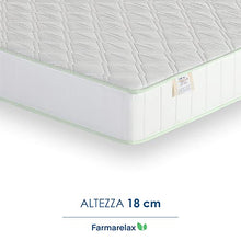 Farmarelax - Materasso Singolo 80x190, Altezza 18cm, Ortopedico, Imbottitura in Fibra, Ipoallergenico, Traspirante, Igienico, 100% Made in Italy - Ergo Royal