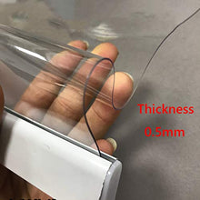 Trasparente Kit Tenda A Rullo, 20mil Di Spessore Schermo In Plastica Resistente Alle Intemperie Installazione Senza Pugno Per Interni Ed Esterni, Finestre Del Balcone