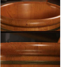 WSJ WSJMassagers WSJTub Rovere WSJBath Botte sopra Il Ginocchio Lavabo in Legno Artefatto di Massaggio (Colore: Colore Noce, Dimensioni: 42 * 40 cm)