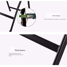JCXOZ-Sedia Pieghevole Sedie Pieghevoli, Sedia di Svago sofà Esterno Pieghevole Sedia Nero Adatto Heavy Duty Sedia da Ufficio for Interni Esterni