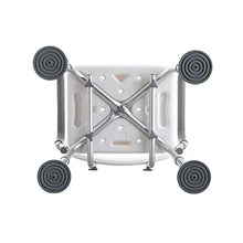 Sfeomi Sgabello per Doccia Portatile Sedile da Bagno in Alluminio con Schienale e Braccioli Panca da Doccia Regolabile da 5 Altezza Sedia con Telaio Largo Piedini in Gomma Antiscivolo Carico Max 100kg