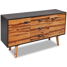 vidaXL Credenza Credenze Mobile con 3 Cassetti in Legno di Acacia 115x35x70 cm