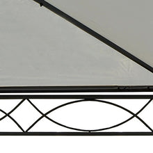 Gazebo pergola baldacchino Cadice acciaio poliestere ~ 5x3m avorio con zanzariere e tende