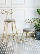 XHCP Mobili da Soggiorno Sgabelli Sgabelli da Bar Moderni Grigi Sedia da Pranzo con Schienale ad Arco e Sedile in Velluto, Sgabelli da Bar per Cucina Colazione Pub Lounge Chair Poggiapi