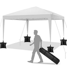 YUEBO Gazebo Richiudibile 3x3 m Pieghevole a Fisarmonica Gazebo Pieghevole Impermeabile Tendone da Esterno Tenda con Sacca