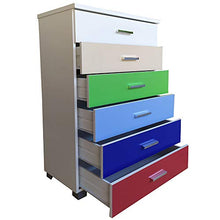 LIBEROSHOPPING.eu - LA TUA CASA IN UN CLIK Cassettiera settimino con 6 cassetti per Camera da Letto Soggiorno Ufficio (Multicolor)