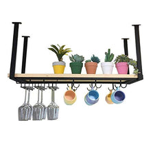 Mensola A Soffitto Portabottiglie Portabottiglie da Vino, Portabottiglie da Appendere in Ferro A 1 Ripiano per Bar/Ristoranti/Cucine, Mensola Decorativa in Metallo Galleggiante