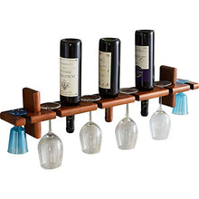 Portabottiglie Da Vino E Portabicchieri Da Parete Portabicchieri In Legno Di Gomma Portabicchieri Da Appendere A Testa In Giù Scaffale Portaoggetti Scaffale Decorativo A Parete Scaffali, 81 Cm, Caric