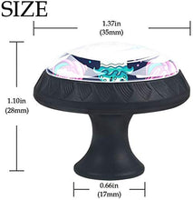 Cartoon Coral Reef tropicale Pomelli per Porta Set di 4 Pomelli per Mobili Manopole per Cassetti Cucina Armadio Vetro