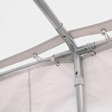Outsunny Gazebo da Esterno Tendone per Feste Matrimonio Telaio in Acciaio Bianco (6m x 4m x2.8m)