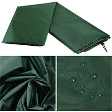STZYY - Copritavolo rotondo da giardino, impermeabile, per tavoli e sedie circolari, facile da installare, verde, 312 x 100 cm