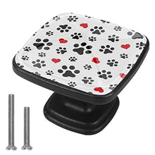 Zampa di cane zampa di gatto Pomelli per Porta Set di 4 Pomelli per Mobili Manopole per Cassetti Cucina Armadio Vetro