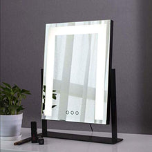 Specchio da trucco Specchi da trucco, Touch Screen Oscurante Specchio illuminato ad alta definizione Rotazione di 360 ° con luci Specchio da terra Ingrandisci Specchio di bellezza illuminato (Colore