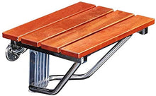 Sgabello multifunzionale Sgabelli da parete pieghevoli Sgabelli e sedia Parete a muro Pieghevole Pieghevole Sedile Doccia in legno Cambio scarpe Sgabello 304 Staffa in acciaio inox per anziani / disab