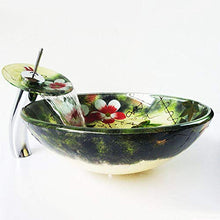 Jgophu Lavabo rotondo in vetro Lavabo Lavabo in Vetro Temperato
