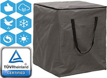 ATLANTIS Outdoor Copertura Protettiva e Borsa Sacca di Protezione per Cuscini per Sedie/Panche da Giardino | Grigio | 75 x 75 x 90 cm | Certificato TÜV Rheinland | Resistente alle Intemperie