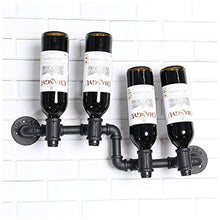 LXLH Support avec jauge de Pression d'Eau Restaurant rétro Industriel Vent Pipe Bar Vin Rack Verre Murale Décoration Murale Rack À Vin Affichage
