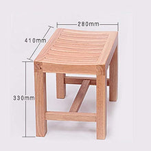 N/Z Arredamento per la casa Sgabelli da Doccia in Legno di Teak Sgabelli da Bagno e sedie Aid for Ped Max 150kg 0106