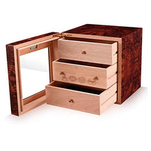 ZLMMY Portable Cigar Humidor Desktop - Cigar Box Valigia con igrometro e umidificatore