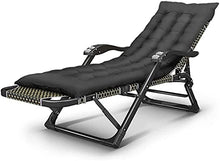 Reclinabile pieghevole reclinabile reclinabile da giardino con cuscini, ufficio pausa pranzo letto siesta, comoda sedia per il tempo libero all'aperto sdraio campeggio spiaggia sdraio, carico 200 kg