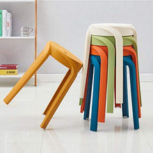 MKXF Plastic Sgabello Domestica Addensare Nordic Style Sgabello Tondo Sgabello Alto Sgabello Scarpe Modifica Sgabello Antiscivolo Dining Chair Attesa Banco,C