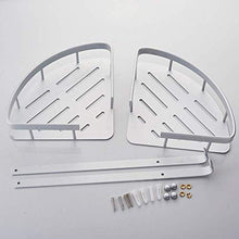 AGGF Mensola per Doccia da Bagno ad Angolo in Alluminio con Montaggio a Parete Accessori per Il Bagno Supporto per cestello