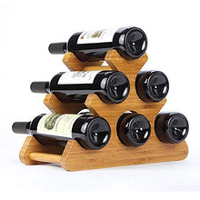 MCBODOG Controsoffitto in Legno per Vino - Espositore in Legno Naturale da appoggio per Bar in Legno Naturale da Cucina