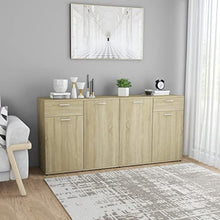 vidaXL Credenza Grigio Lucido 80x36x75 cm in Truciolato