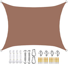 Ombreggiante Rettangolo Tettuccio Tenda Da Sole Tenda Parasole, Vele Parasole Con Blocco UV 95%, Perfetta Per Tettoia Esterna Giardino Patio Piscina Campeggio,5 * 6m