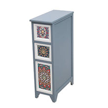 PQXOER Comò e Cassettiere Multiuso limitare Gabinetto Bagno Governo del cassetto di Legno Solido Kitchen Cabinet Gap (Color : Black, Size : 20x40x69cm)