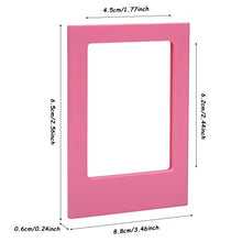 Portafoto - Portafoto magnetico Frigo Mini Portafoto 3 pollici Magnete per frigorifero(Rosa)