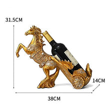 QinWenYan Rack Vino Salotto Scaffali Vino Armadietto del Vino Mostrano I Mestieri Creativi Cavallo Accessori for La Casa Titolare Bottiglia di Vino Bottiglia Rack Stile Classico