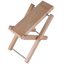 Kingpoint, poggiapiedi in solido legno per chitarristi, 3 livelli di altezza regolabile, Natural wood