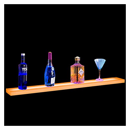 Porta Bottiglie Colore LED Ricaricabile Che Cambia 20/32in LED Bar Scaffale Portabottiglie per Vino Porta Display per Glorificatore Espositore per Bottiglie di Liquore,500 * 110 * 24mm