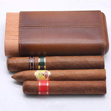 ZYING Portable Cigar Box - Legno di Cedro Fodera umidificatore e Rimovibile Vassoio con buona Resistenza all'Usura