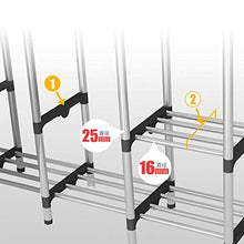 NXYJD Guardaroba Semplice Pieghevole Closet Portatile Bold Tessuto Rinforzato in Acciaio Full Frame Multifunzionale Hanging Mobili Camera da Letto (Color : B)