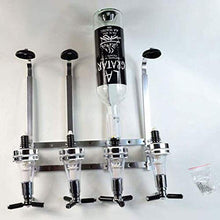 Newin Star 4-Bottiglia del liquore Dispenser, Parete liquore distributore di Bevande Wine Rack Cocktail Holder Dispenser Vino
