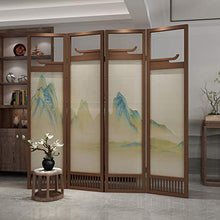 EVEN Decorazioni legacy a 4 pannelli, divisori per schermi in legno color caffè espresso, decorazioni creative per antiche grondaie cinesi, pannelli divisori per schermi decorativi realizzati