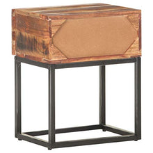 Tidyard Comodino 40x30x50 cm in Legno di Acacia Grezzo,con 1 Cassetto