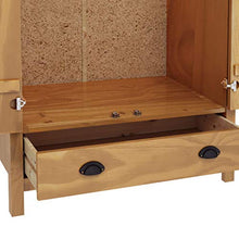 GOTOTOP Armadio a due ante, con 1 cassetti e 1 ripiani per vestiti, camera da letto, casa, dimensioni: 89 x 50 x 170 cm, colore: Marrone miele