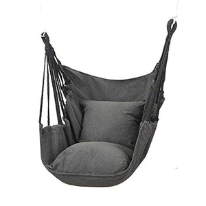 MANGGUO Sedia per Amaca in Cotone Altalena per Appendere la Corda Comfort e durabilità di qualità Superiore Amaca in Tela Sedile per Appendere l'altalena Portatile per Esterni all'aperto