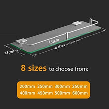 HYJMJJ Great Coat Ganci, Alluminio dello Spazio Rack di stoccaggio di Vetro Bagno Hardware Gioielli Un Layer Bagno Piazza Mensola Tieni la Grande Vita.