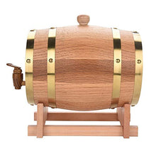 Rockyin Barilotto Vino, Vintage Legno di Quercia Legno barilotto di Vino for la Birra Whisky Rum Port 3L