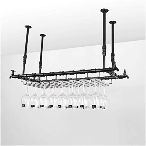 HZWLF Portabicchieri da Bar, portabottiglie da Vino, portabicchieri da Vino, portabicchieri Ktv, Bicchieri da Vino a Scomparsa sospesi. Appendiabiti Natale