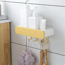 Yseng - Supporto per lavabo a scomparsa senza fori, per cucina, bagno, casa Giallo
