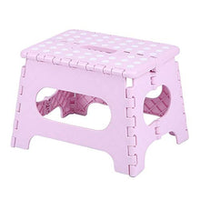 Sgabello Pieghevole da bagno Poggiapiedi pieghevole Punto portatile Dot antiscivolo per bambini Sgabello per bambini Sgabelli da bagno leggero per il campeggio per viaggi all'aperto ( Color : Pink )
