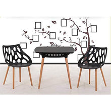 WFF Sedia da Ufficio Sedia Modern Simplicity Easy Assembly Hollow Design Seduta in Legno massello Sedia da Ufficio Ristorante Arredo Bar