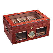 ZLMMY Legno di Cedro Cigar Humidor Idratante Box Gabinetto di Grande capienza Fit 100 Double Layer Cigar Humidor Scatola