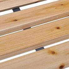 Panca in legno con schienale da giardino, panca in ferro con doghe in legno, per esterni