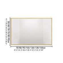 Bathroom mirror Nordic Semplice Bagno Moderno antideflagrante in Lega di Alluminio Full Size Nero/Oro/Argento Specchio da Bagno Specchio da Parete Specchio da Bagno